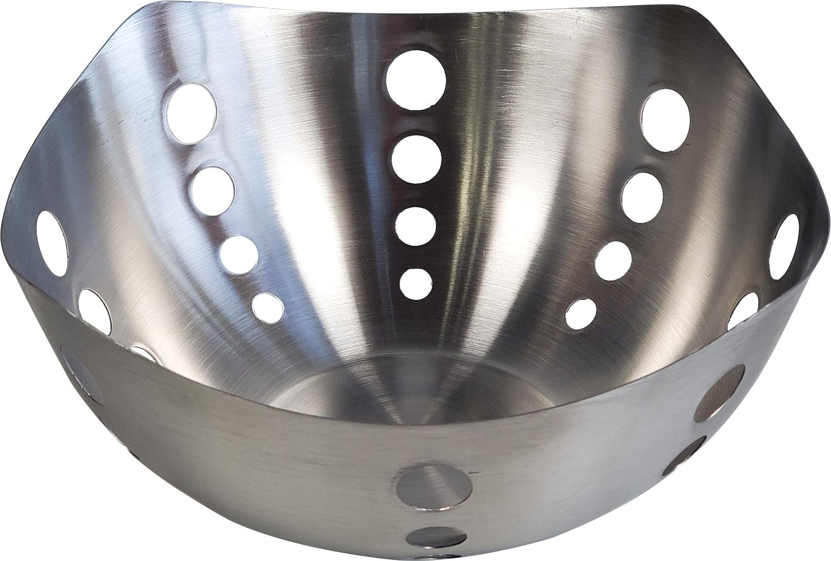 Stainless Steel Bread Basket with 4 Cuts - 24x9.5cm Kitchen Organizer (Model PTT657) - Perfect for Restaurants, Bakeries, and Home Kitchen Storage