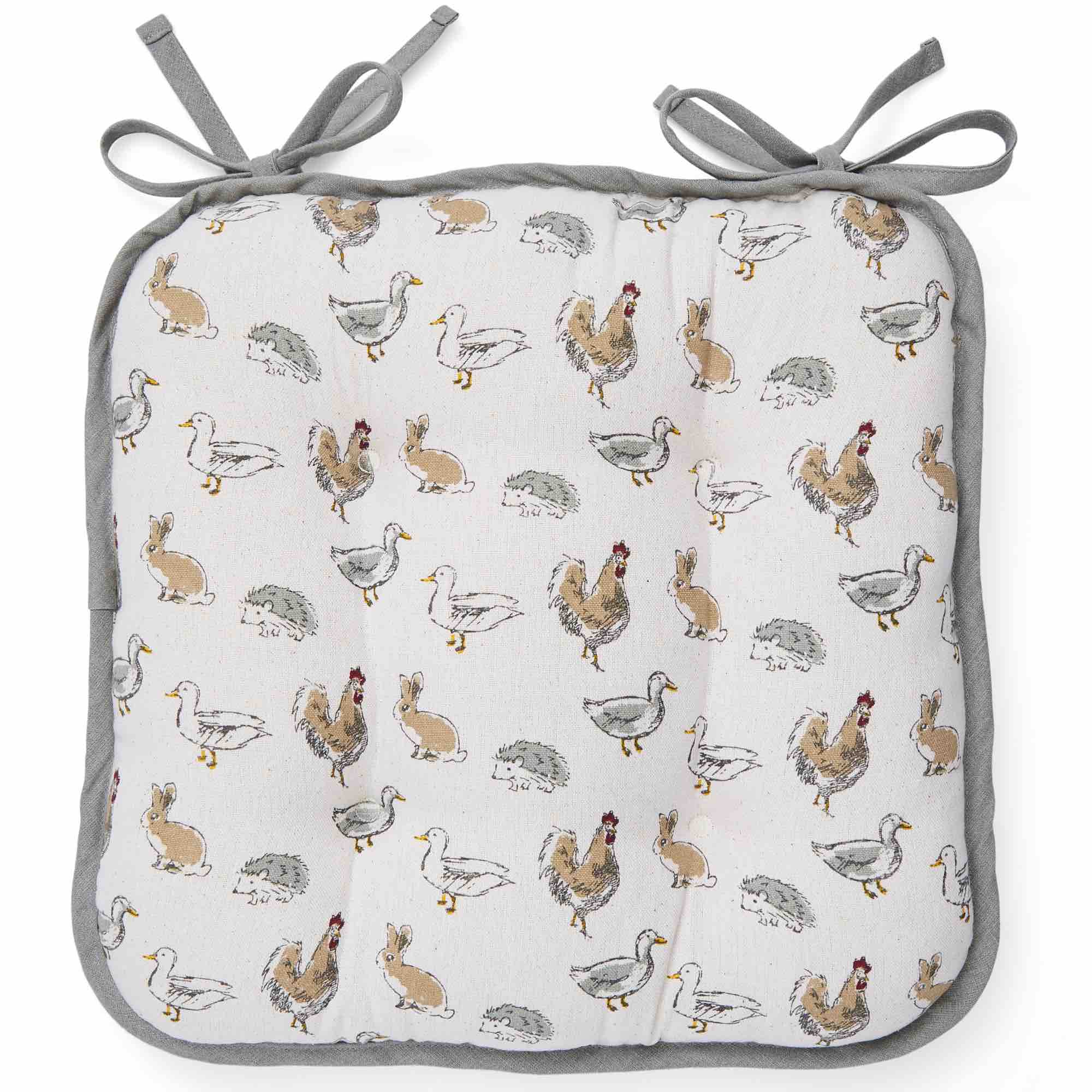 Country Animals Seat Cushion - Soft & Comfortable Chair Pad for Home, Office, and Car Use - Perfect for Dining Chairs, Sofas, and Vehicle Seats