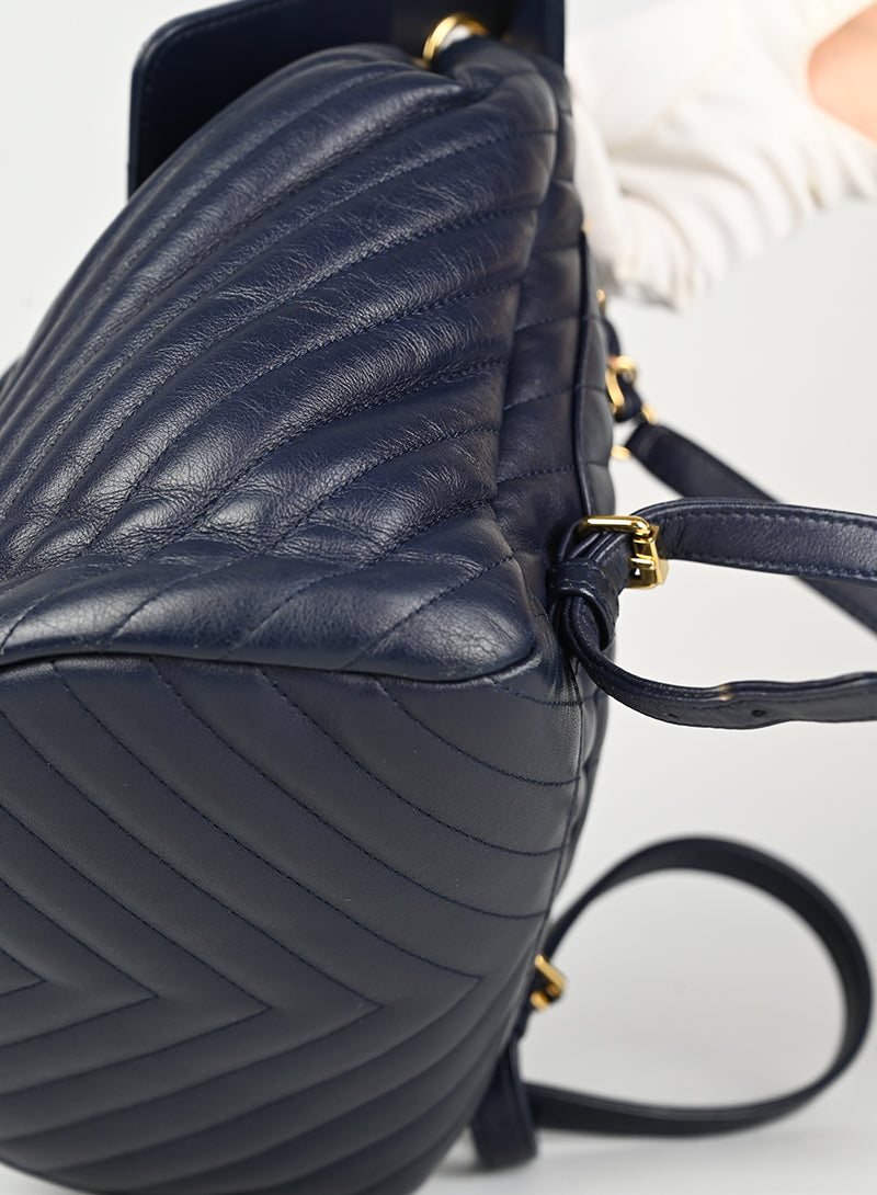 Chanel Blue Leather Backpack for Women - Stylish & Durable Designer Handbag for Work, Travel & Everyday Use