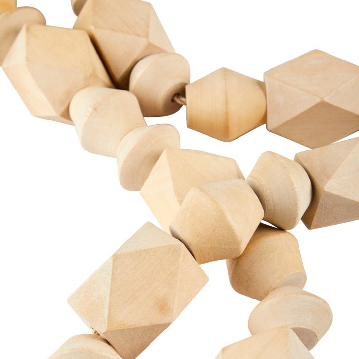 Cyan Design 11139 Natural Chai Beads - Handmade Wooden Beads for Jewelry Making, DIY Crafts, and Home Decor