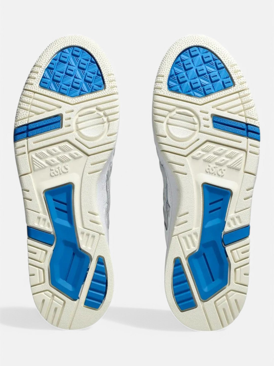 ASICS EX89 Running Shoes for Men - White, Blue & Gray - Lightweight Cushioned Sneakers for Jogging, Gym & Daily Wear