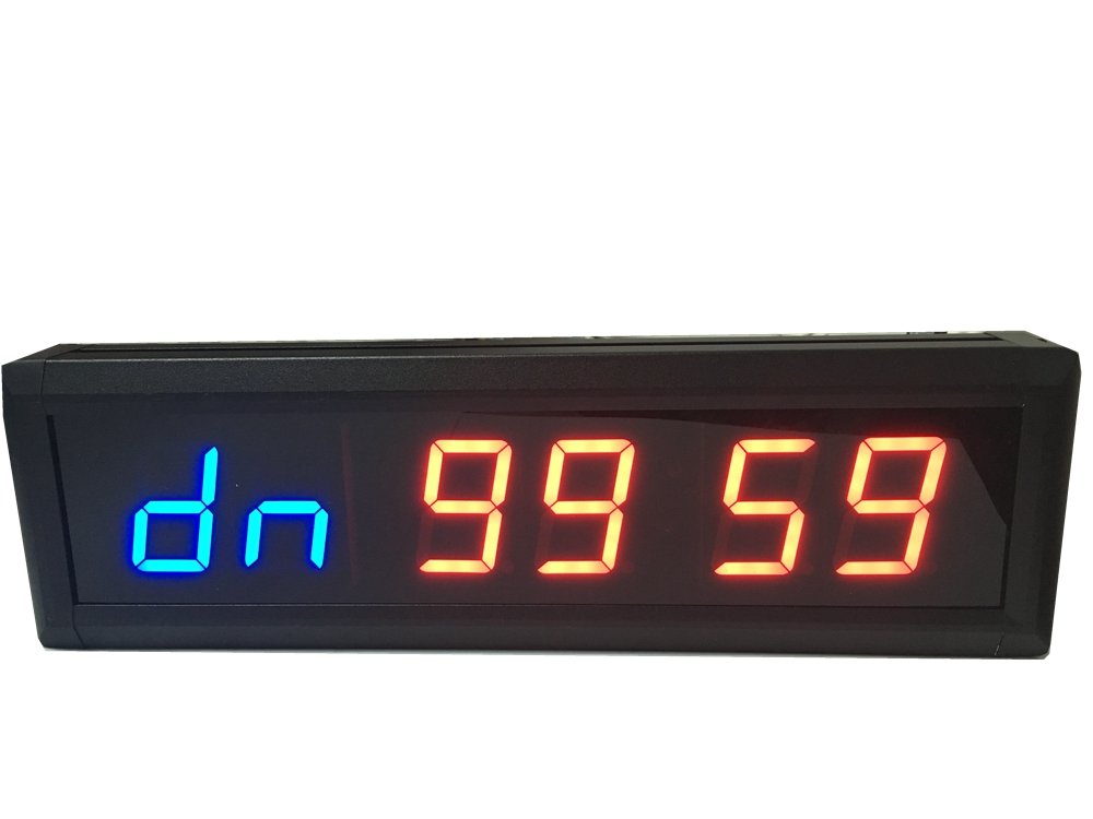 AZOOU Digital LED Wall Clock with Remote Control - Gym Timer, Boxing Stopwatch, Tabata Workout Clock for Fitness Training | Perfect for Home Gym, Boxing Studio & CrossFit Workouts