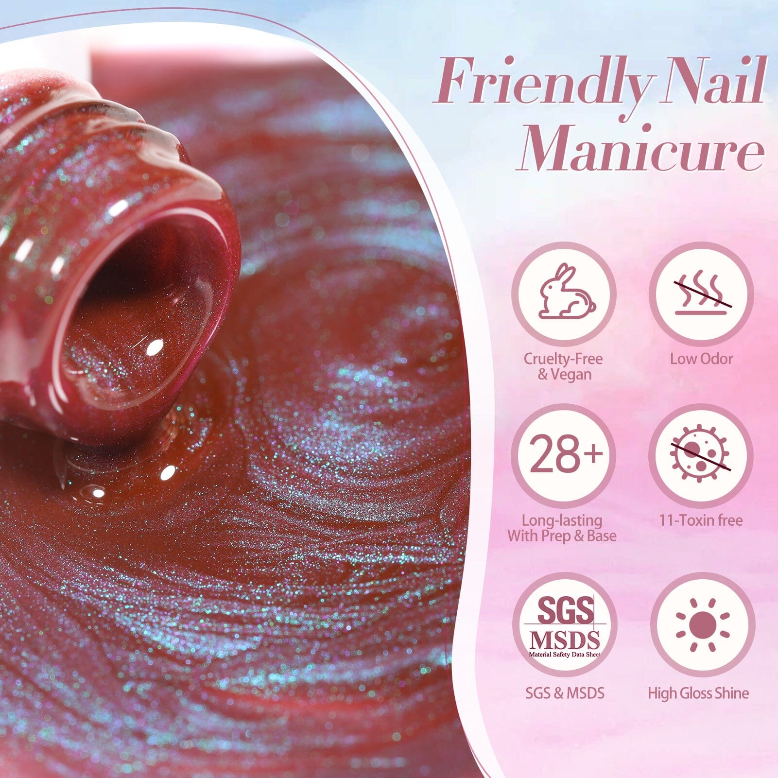 6 Colors Cat Magnetic Gel Nail Polish Set - 7ml Colored Glass Effect for Long-Lasting Manicures - Perfect for Nail Art, Salon & Home Use