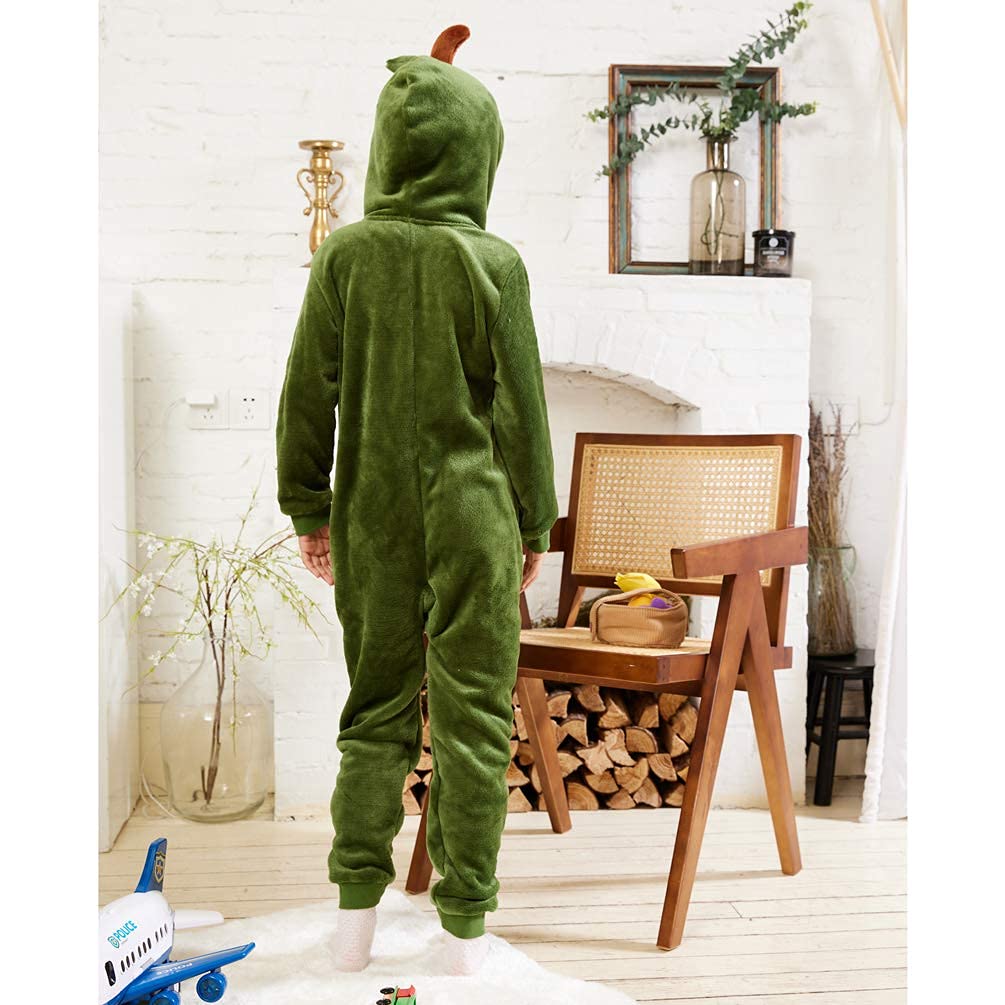 CoSusket Kids Snug Fit Flannel Brown Bear Costume Onesie Pajamas - Soft Animal Sleepwear for Boys & Girls | Perfect for Halloween, Christmas Gifts & Cozy Family Movie Nights