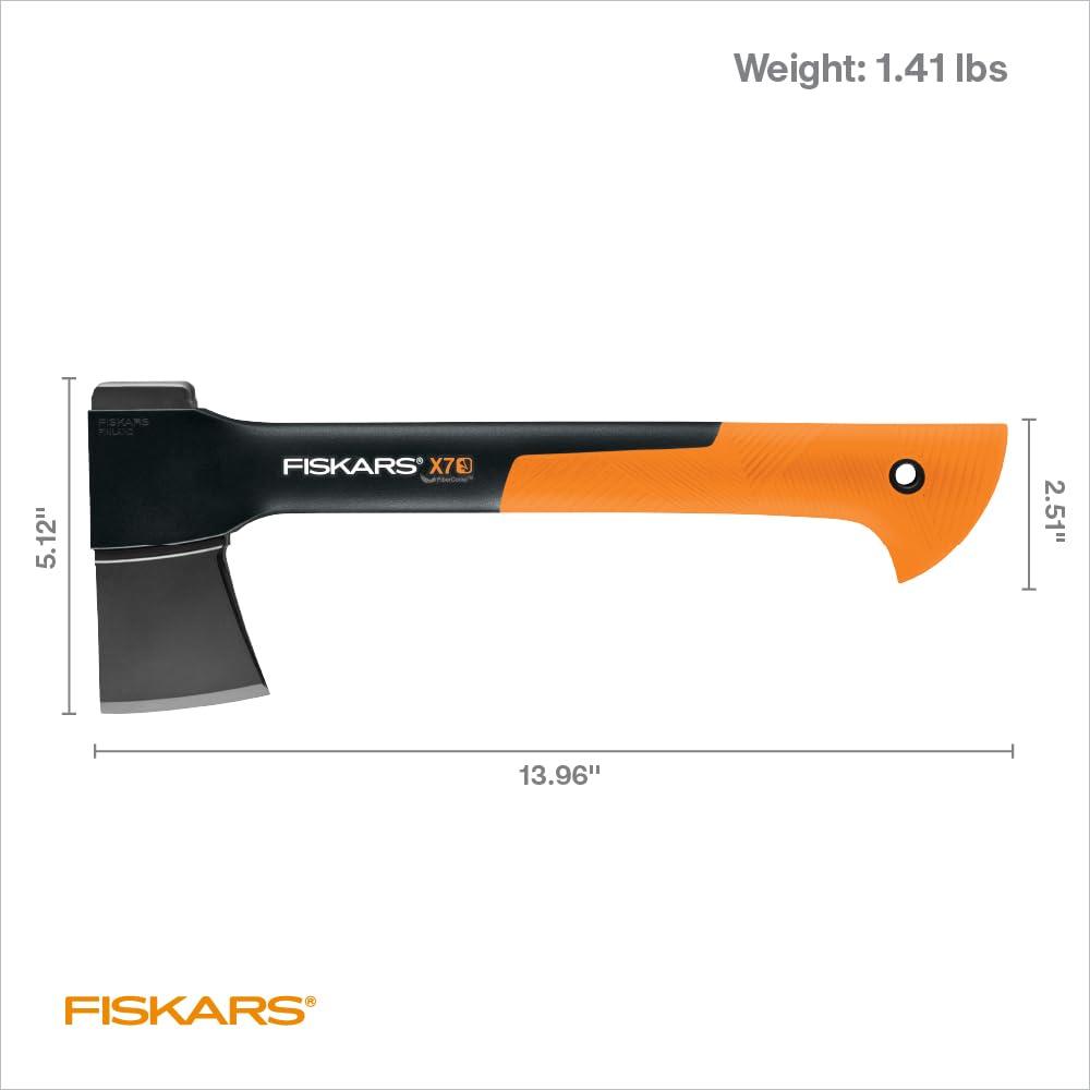 Fiskars X27 Super Splitting Axe 36-Inch with Hatchet Bundle - Heavy Duty Wood Chopping Tool for Firewood, Camping & Outdoor Survival Gear