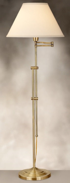 Adjustable Height 3-Way Articulating Brass Floor Lamp - Perfect for Living Room, Bedroom, and Office Reading Lighting