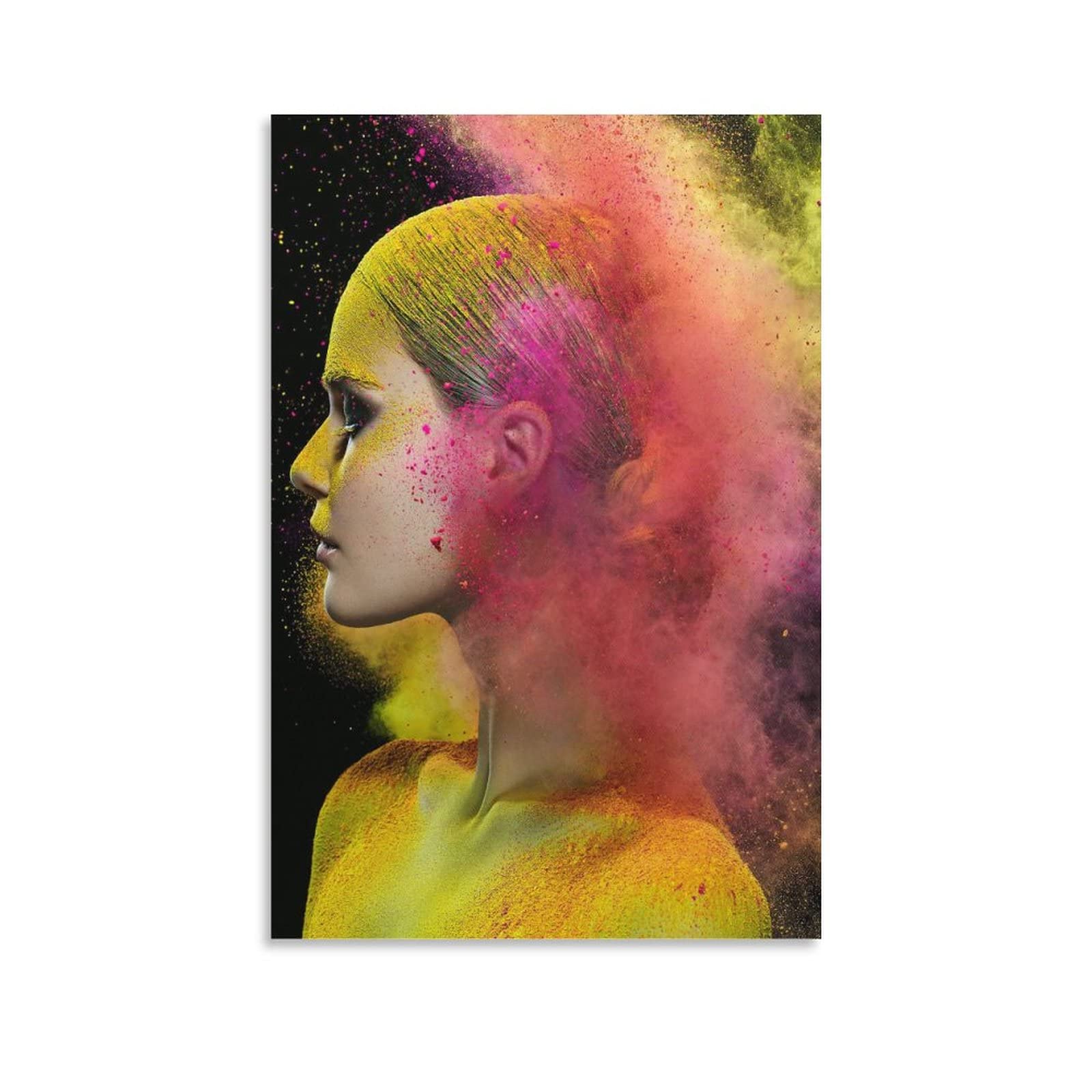 Modern Fashion Makeup Art Posters for Girls Room - Beauty Salon Decor Canvas Wall Art (20x30inch/50x75cm) - Perfect for Bedroom, Home Decor & Gift Ideas - Enhance Teen Room Aesthetics & Beauty Salon Ambiance