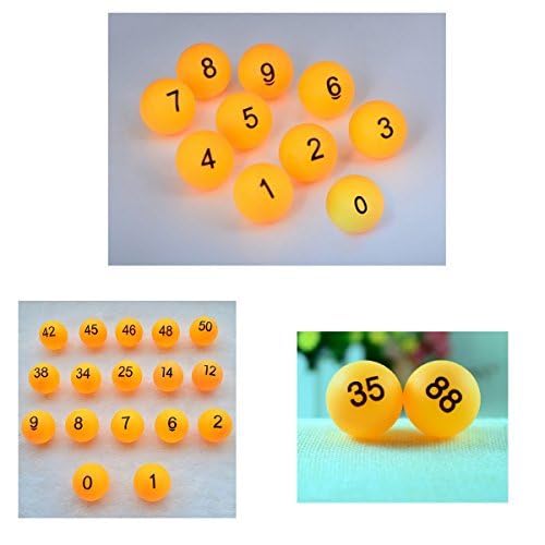 SelfTek 100Pcs Numbered Table Tennis Balls (1-100) - 40mm Beer Pong & Raffle Balls for Party Games, Lottery Draws, and Fun Events - Perfect for Drinking Games, Bingo Nights & Casino-Themed Parties