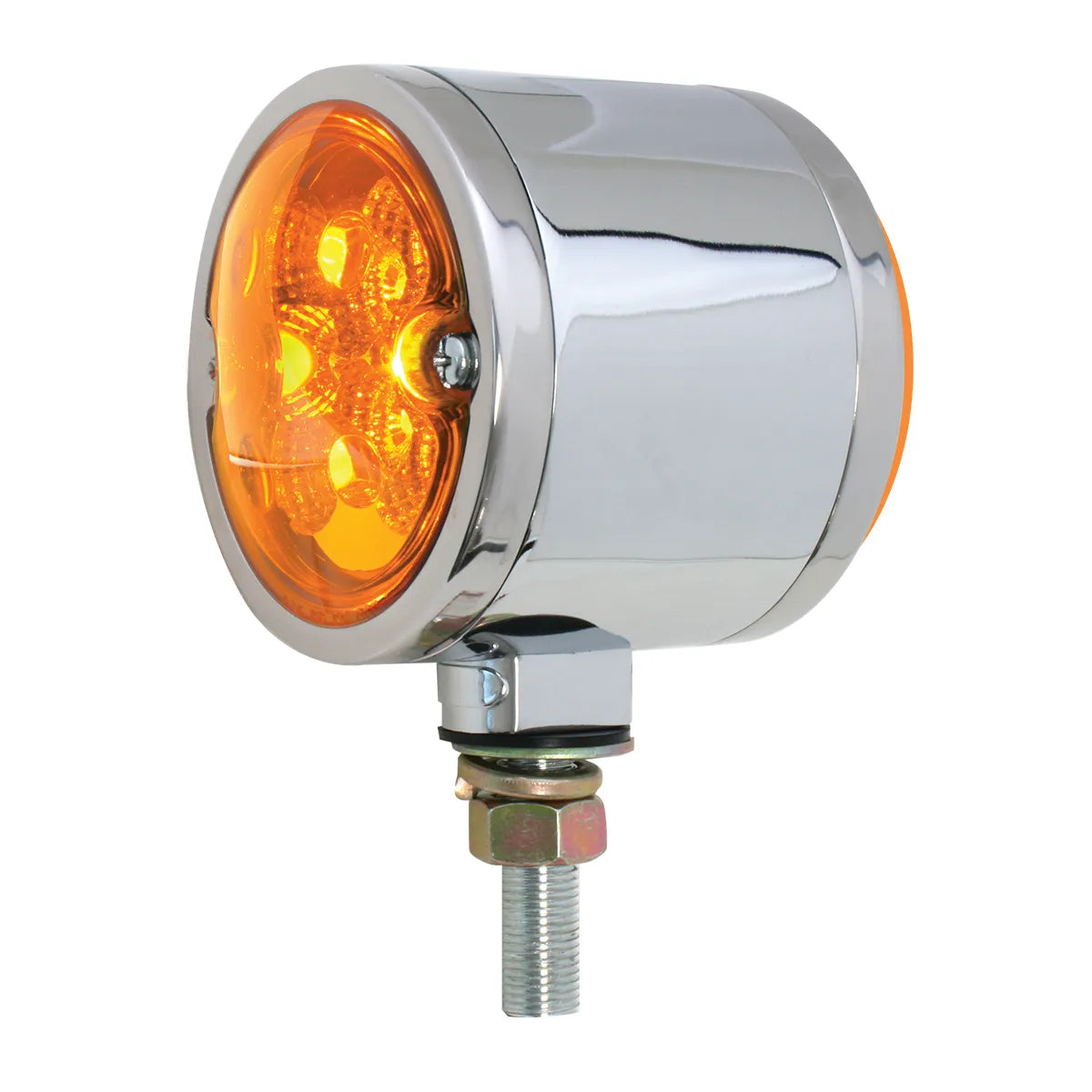 Spyder Amber Red LED Pedestal Light - Waterproof Outdoor Security Lighting for Driveway, Garden, and Walkway