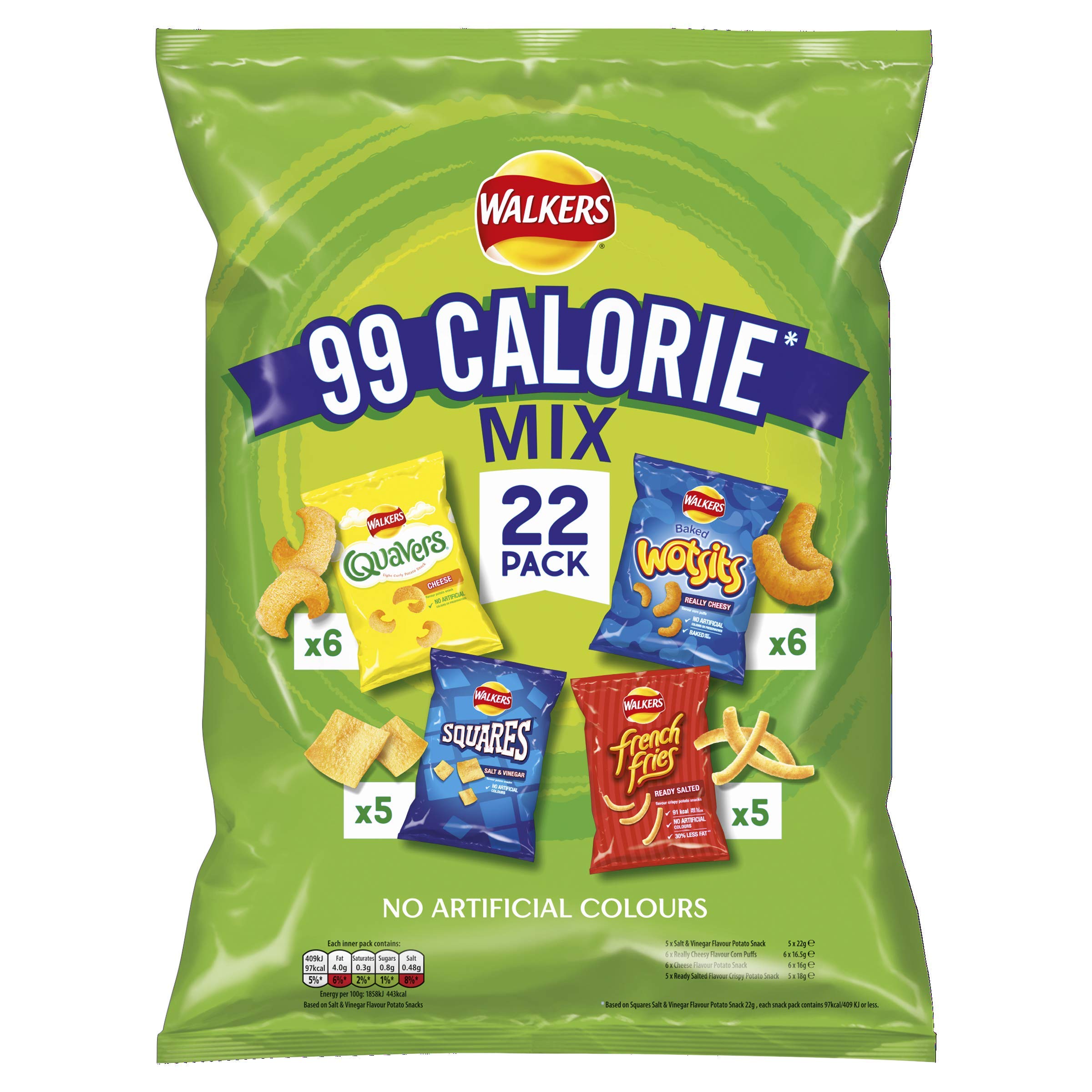 Walkers Crisps Variety Pack - 44 Count | Assorted Flavors Snacks for Parties, Picnics & Office Snacking | Bulk British Crisps for Sharing