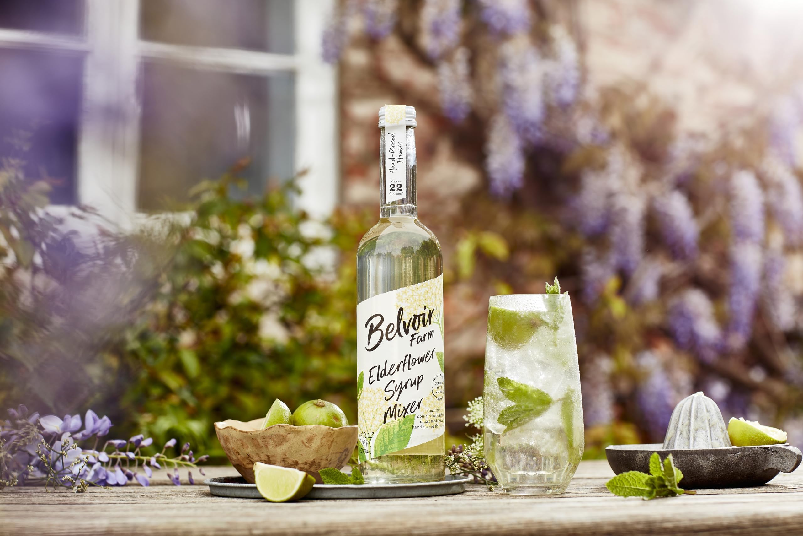 Belvoir Fruit Farm Elderflower Cordial 500ml | Premium British Elderflower Drink | Perfect for Cocktails, Mocktails & Summer Refreshments
