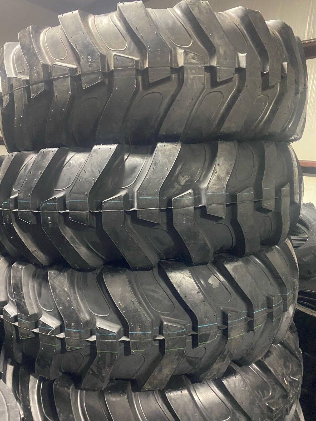(2 Tires) 16.9-28 12PR R4 Industrial Tractor Tires - Heavy Duty Rear Backhoe Tires, Tubeless (TL) - Perfect for Farming, Construction & Landscaping Equipment