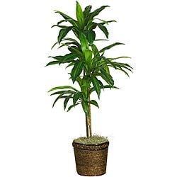 48-inch Real Touch Silk Artificial Plant - Green Faux Greenery for Home Decor, Office, and Indoor Spaces