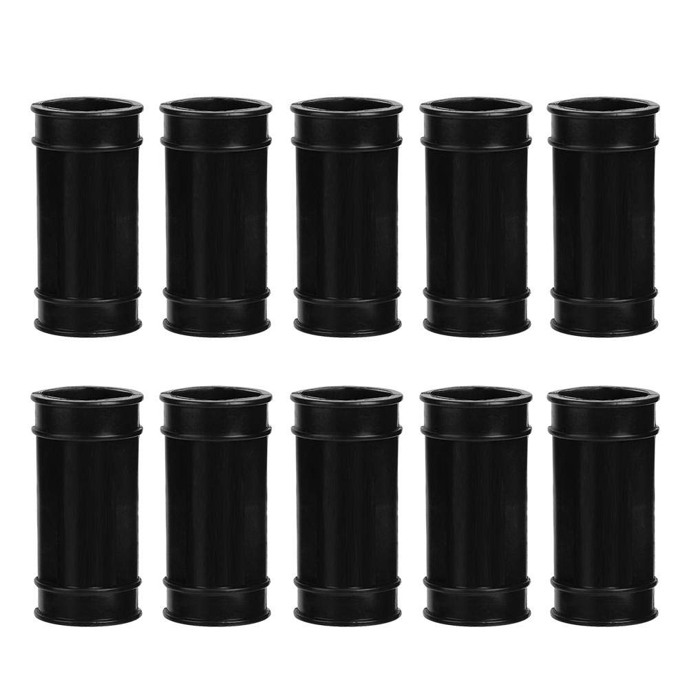 Ita Nest 10-Piece Black Plastic Chicken Water Pipe Connector for Poultry Farm Livestock - Durable Drinking Water Adapter for Chicken Coops & Feeding Systems