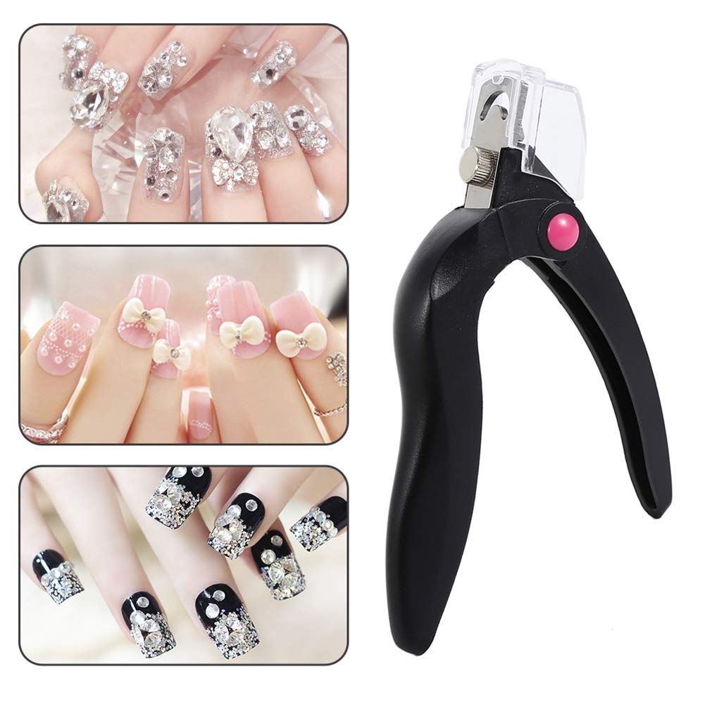 Professional Stainless Steel Nail Tip Clipper & Edge Cutter - Acrylic Fake Nail Trimmer for Manicure, Sharp Blade DIY Nail Art Tool | Perfect for Salon, Home Use & Nail Beauty Design