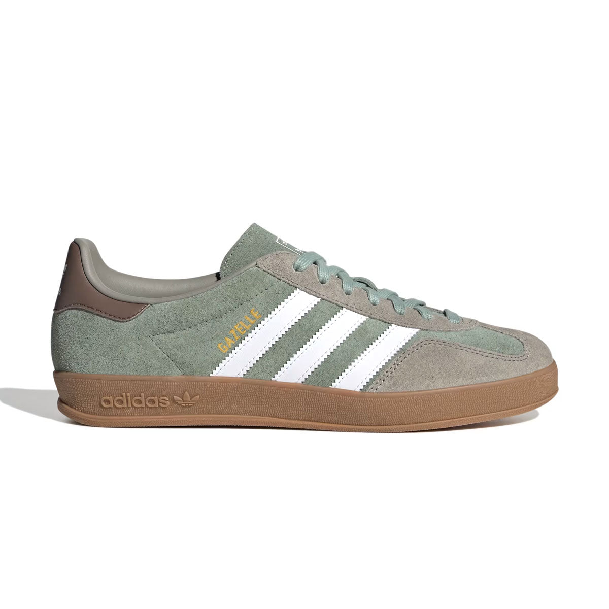 Gazelle Indoor Running Shoes 'Silver Pebble Silver Green' - Lightweight & Breathable for Women's Jogging, Gym Workouts & Casual Wear