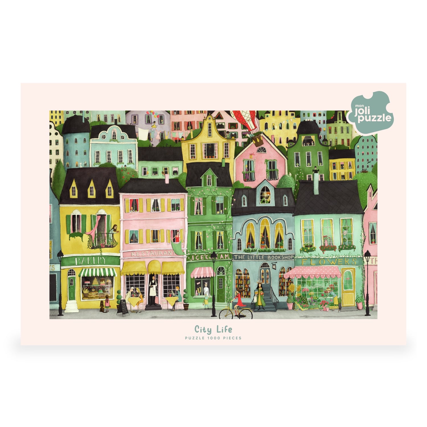 City Life 1000 Piece Jigsaw Puzzle for Adults - Challenging Urban Landscape Puzzle for Family Game Night & Relaxation
