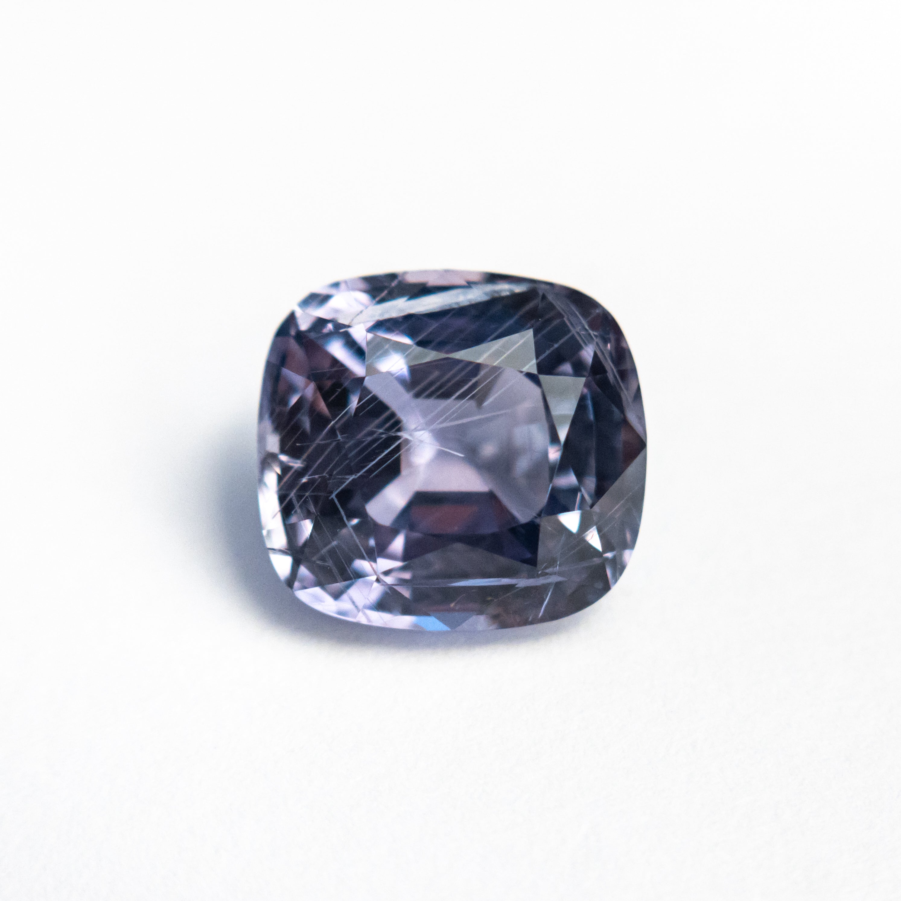 2.56ct Natural Cushion Cut Blue Sapphire Gemstone - 7.95x7.37x4.92mm (25938-01) for Engagement Rings & Fine Jewelry