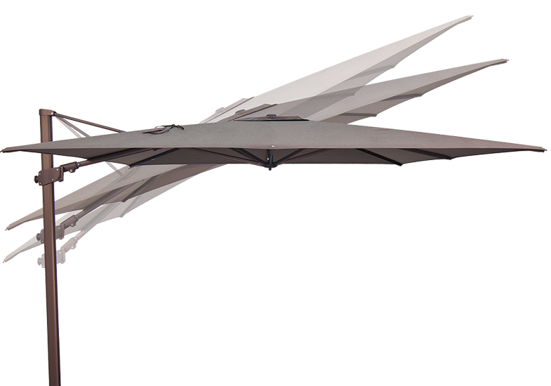 10' Square Cantilever Umbrella - Outdoor Patio Sun Shade with Adjustable Tilt - Perfect for Poolside, Garden, Deck, and Backyard Relaxation