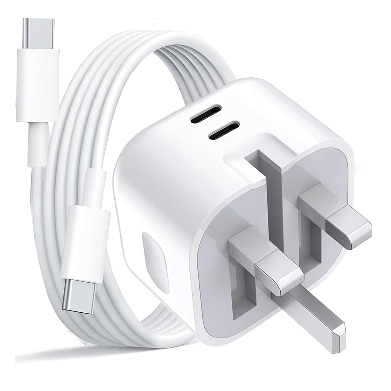 45W GaN Fast Charger with Dual PD 3.0 Ports & PPS - Compatible with Google Pixel Fold, Tablet, Pixel 9A/9/9 Pro/XL/9 Pro Fold/8/8 Pro/7/7 Pro/8A/7A/6A/6/6 Pro - Includes USB-C Cable for Fast Charging at Home, Office & Travel
