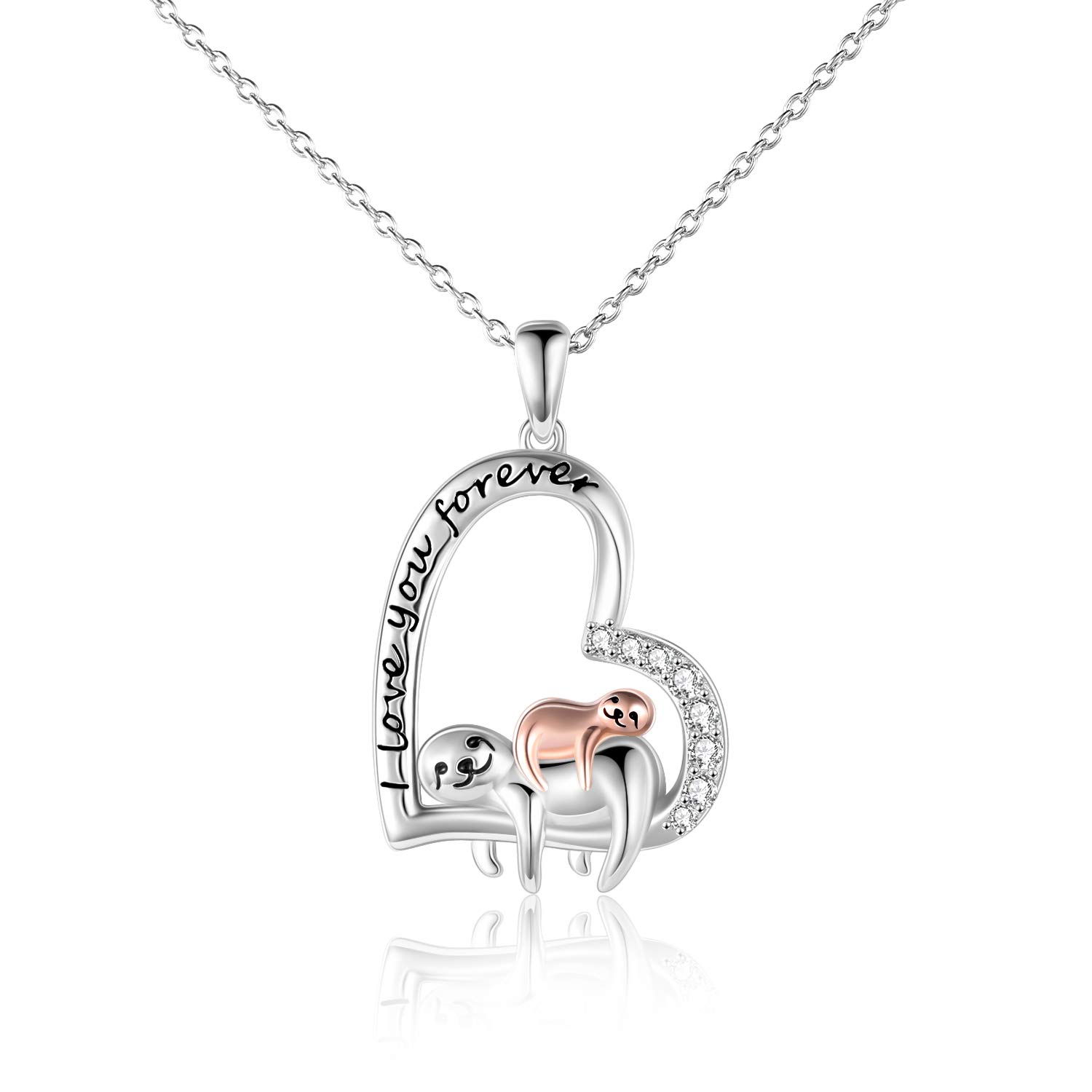 POPLYKE 925 Sterling Silver Animal Necklace - Elegant Jewelry Gift for Mom, Women, Daughter | Perfect Mother's Day, Birthday & Anniversary Present | Ideal for Casual Wear, Special Occasions & Gift Giving