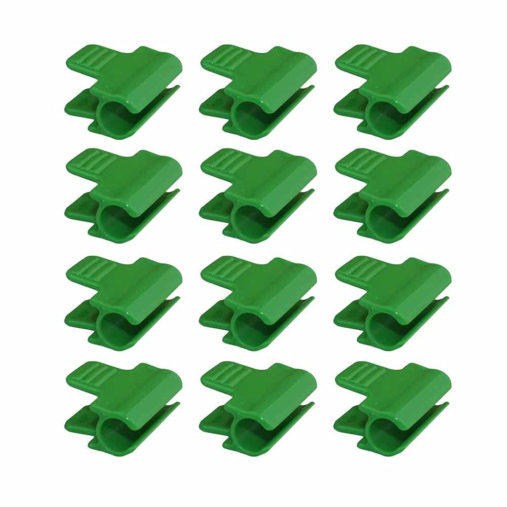 WALNUTA 40 Pcs Greenhouse Plastic Film Clips - Heavy Duty Snap Clamps for Gardening, Plant Support, and Greenhouse Covering - Perfect for Securing Plastic Sheeting to PVC Pipes