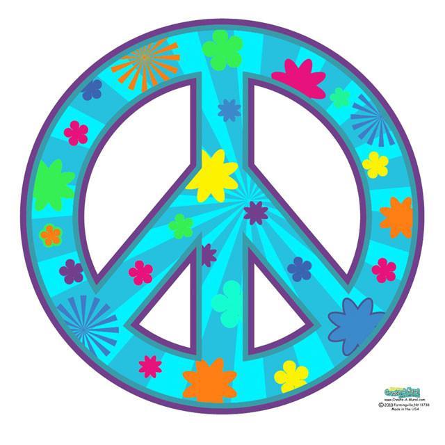 Peace Sign Groovy Teal T-Shirt - Vintage 70s Hippie Style Unisex Top for Music Festivals & Retro Fashion