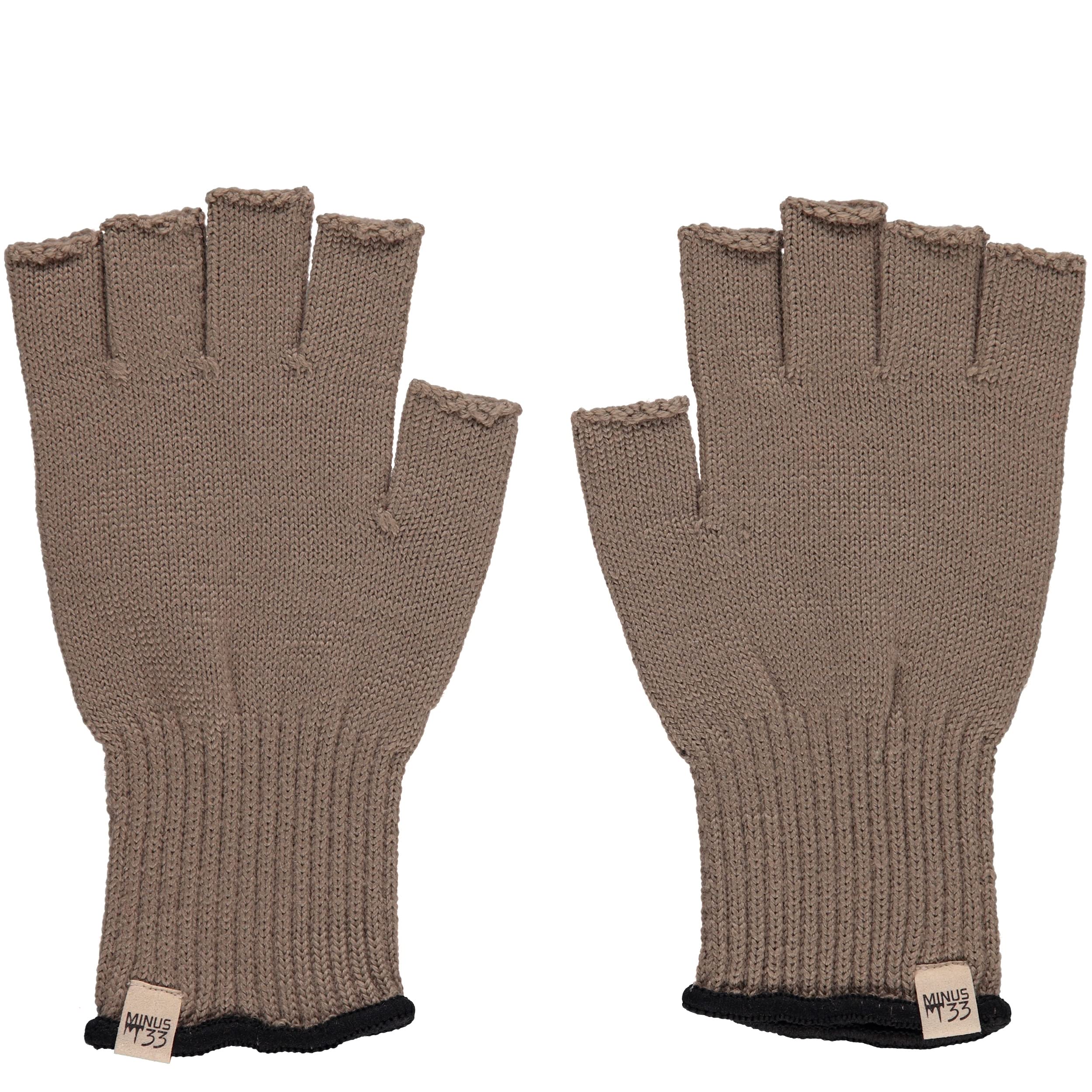Minus33 Merino Wool Fingerless Gloves for Men & Women - Warm Thermal Knitted Half Finger Gloves for Hunting, Hiking, Running & Outdoor Activities