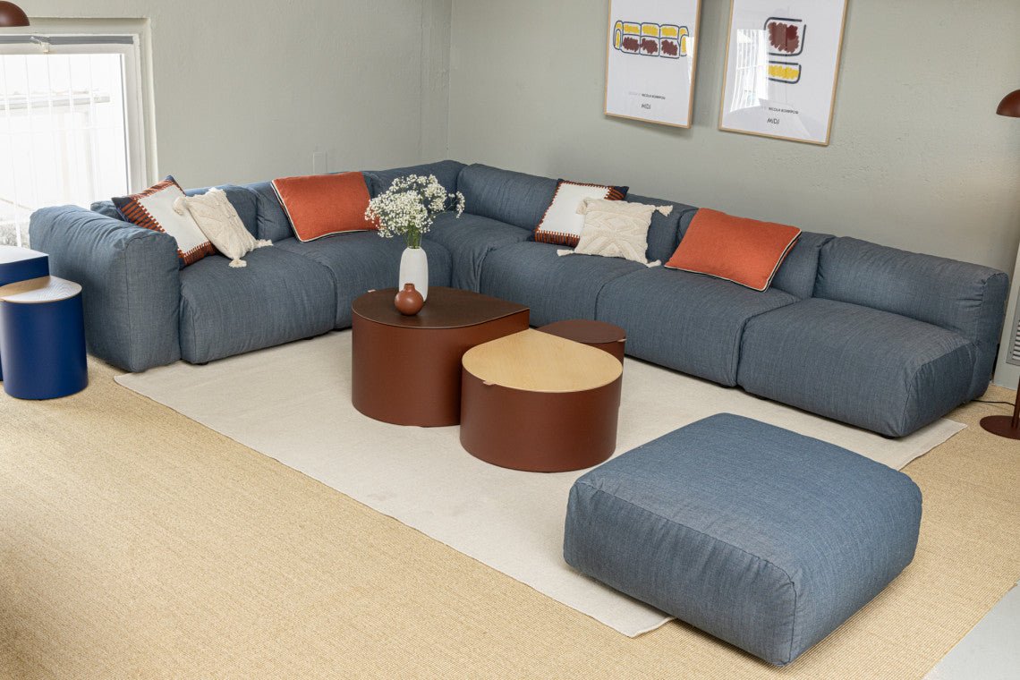 Modern Midj Drop Coffee Table - Minimalist Wooden Living Room Furniture for Small Spaces - Perfect for Apartments, Studios & Cozy Home Decor