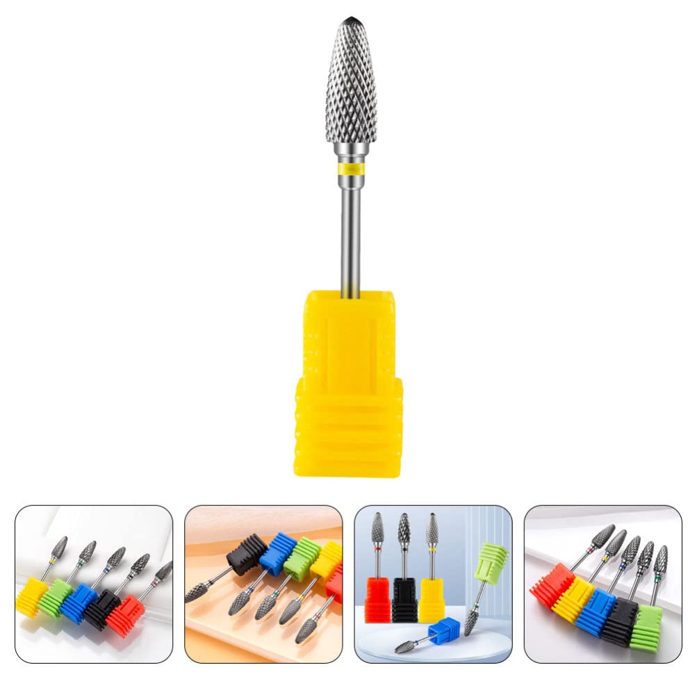 Lurrose Professional Electric Nail Drill Bits Set - Metal Manicure Grinding Tips for Nail Polisher & Drill Machine | Safe Salon & Home Nail Care Accessories for Acrylic, Gel & Natural Nails