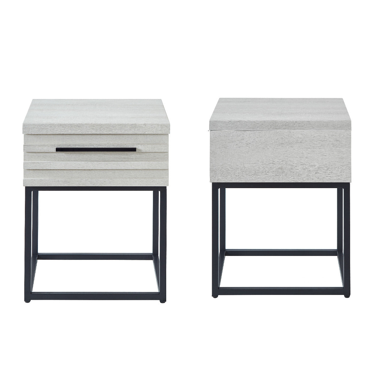 Roundhill Furniture Findlay 3-Piece Upholstered Bedroom Set - Queen Size Plush Fabric Bed with Matching Nightstand | Modern Bed Frame & Storage Drawers for Master Bedroom, Guest Room, or Apartment