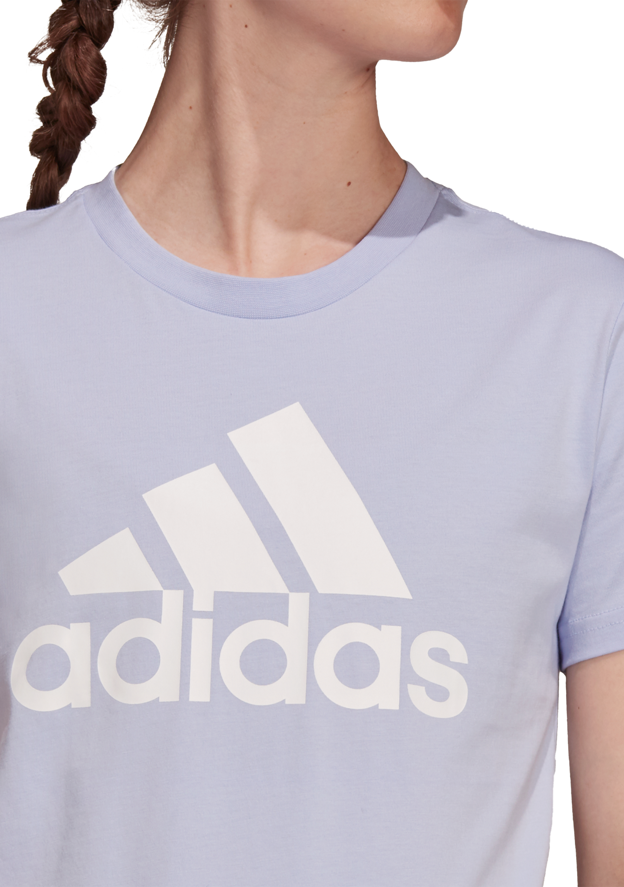 Adidas Women's Big Logo T-Shirt - Casual Short Sleeve Cotton Tee for Everyday Wear, Gym & Street Style