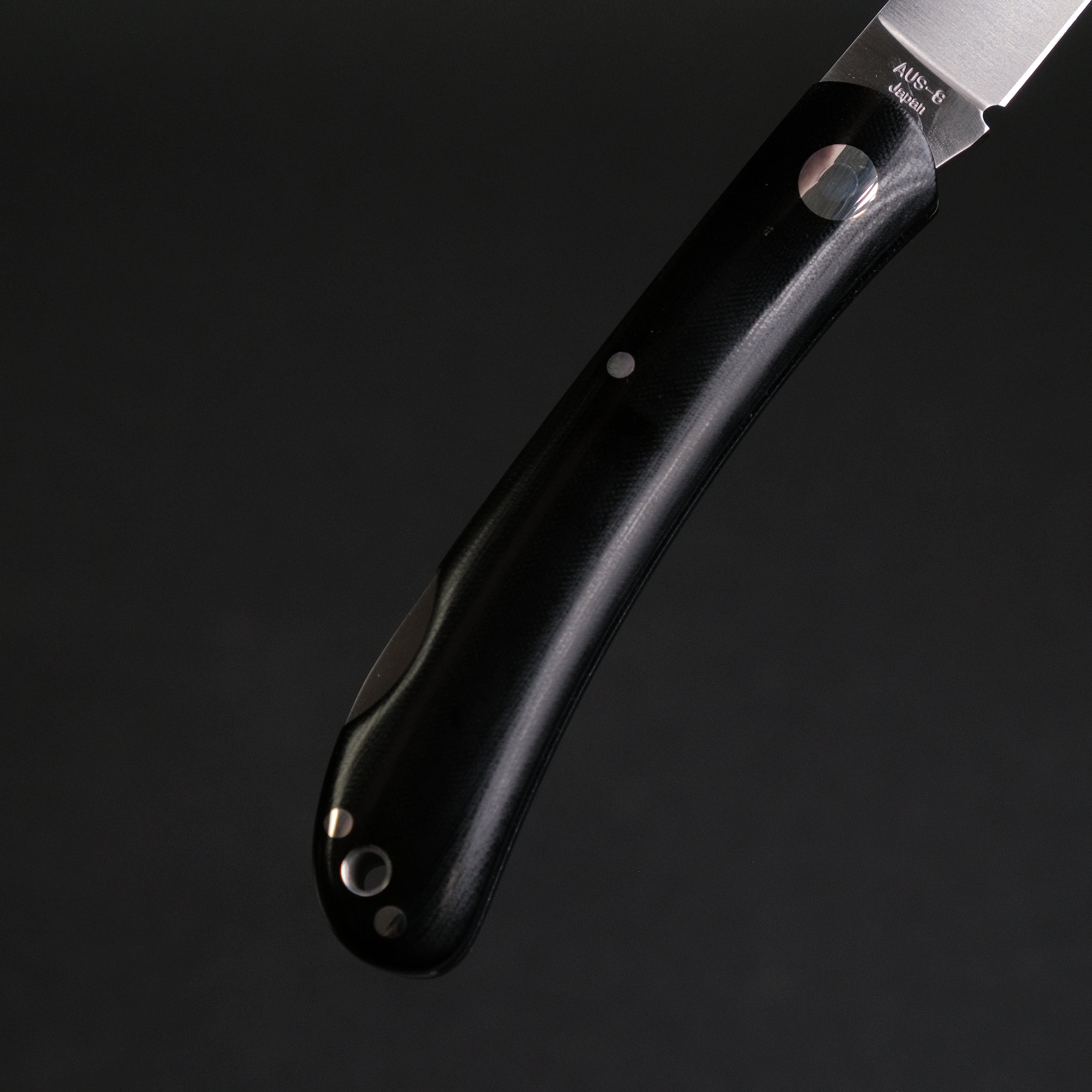 MOKI Shima Owl Folding Pocket Knife with Large Linen Micarta Handle - EDC, Camping, Hunting & Outdoor Survival Tool