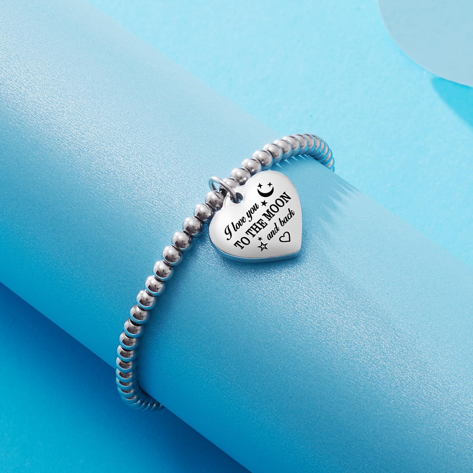 VIMIEW Adjustable Heart Beads Bracelet for Women - Inspirational Taylor Swift Quote Jewelry, Friendship & Family Bracelet, Perfect Birthday & Valentine's Gift for Daughter, Sister & Best Friend - Ideal for Daily Wear, Special Occasions & Meaningful Gifting