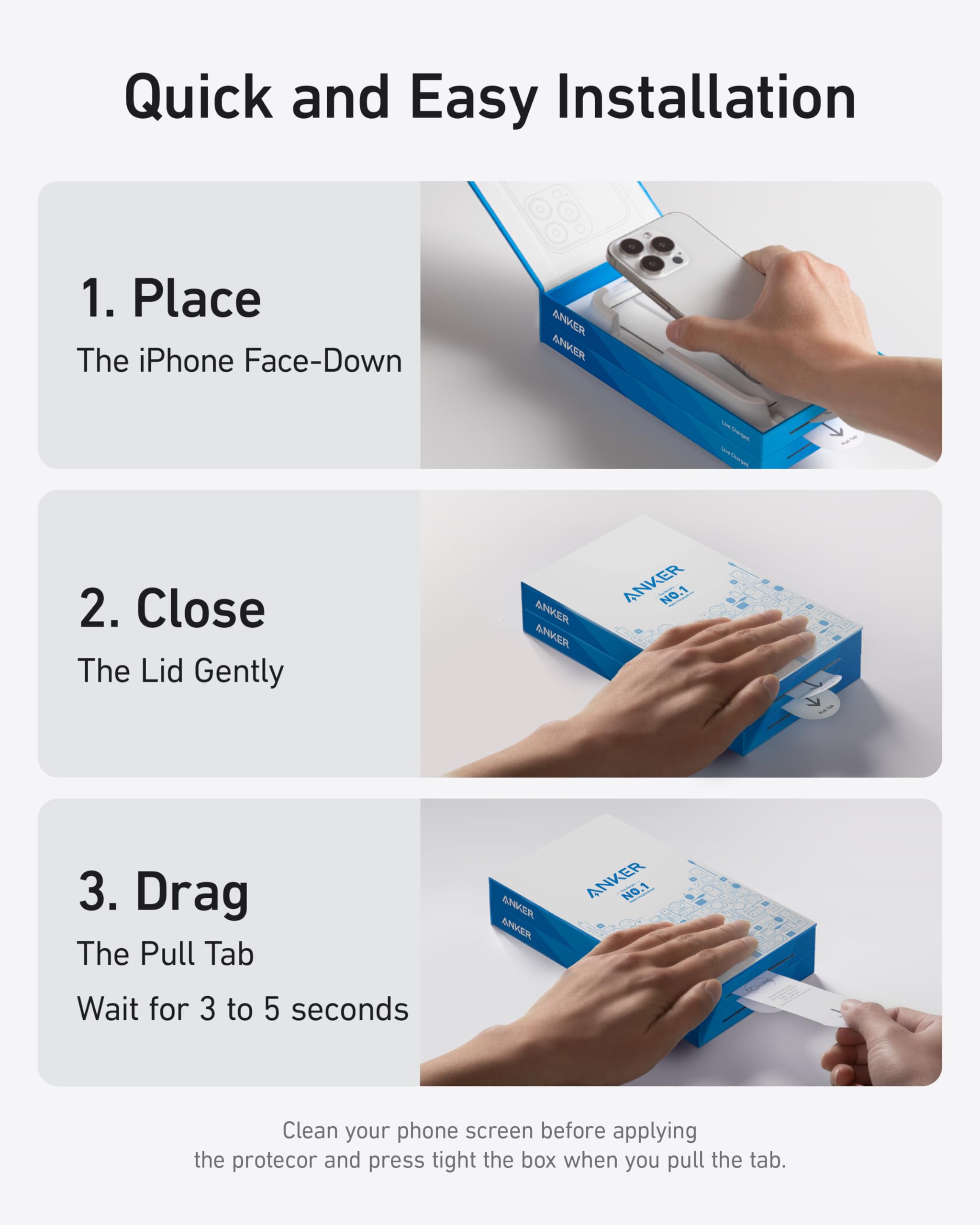 Anker 2-Pack Privacy Screen Protector for iPhone 15 Pro - Anti-Spy HD Tempered Glass with Easy Installation (2 Pack) | Perfect for Office, Banking & Public Use to Protect Your Privacy