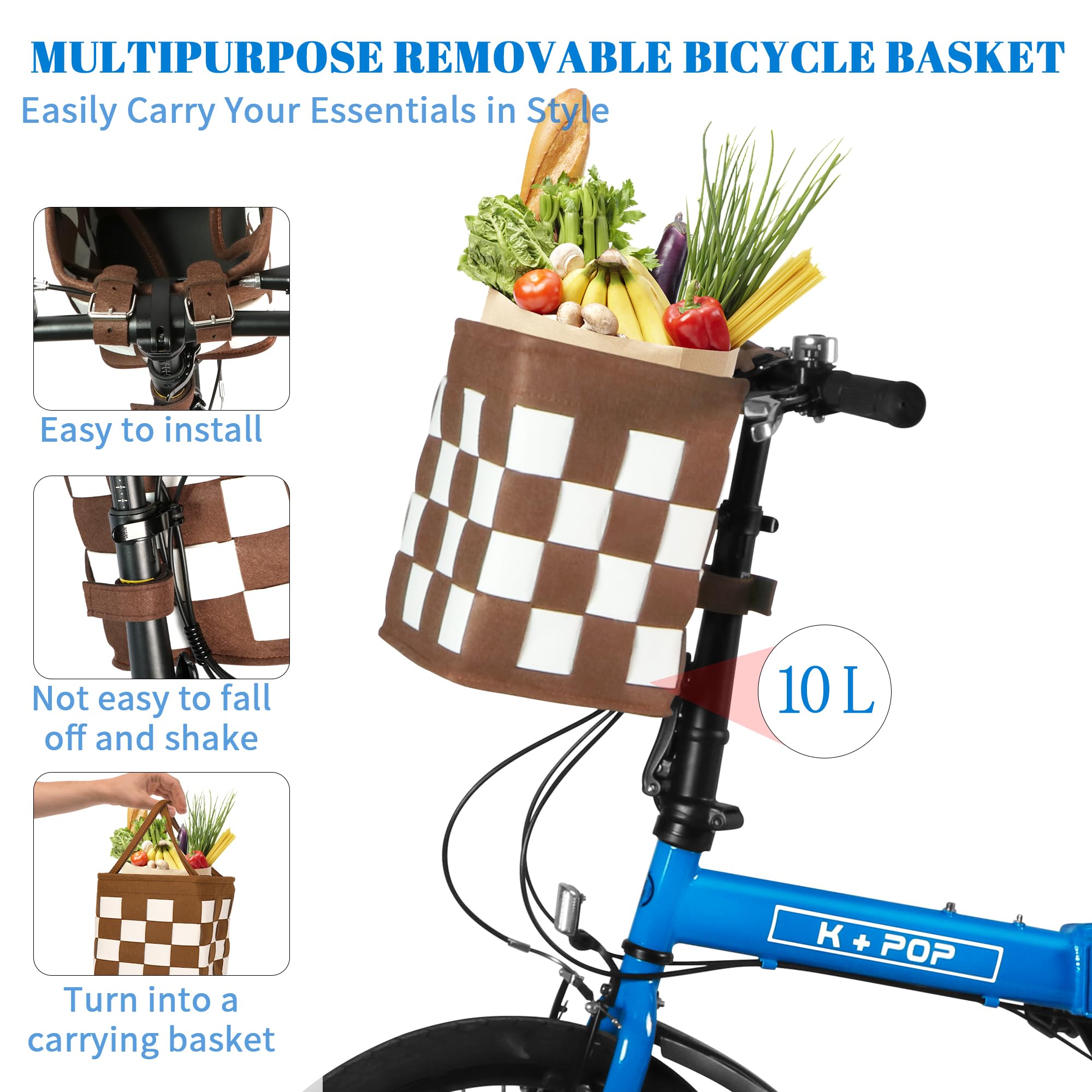 20 Inch Foldable Bike for Adults - 7-Speed Commuter Bicycle with Detachable Basket | Lightweight & Streamlined Design | Perfect for Urban Commuting, Campus Travel & Weekend Adventures
