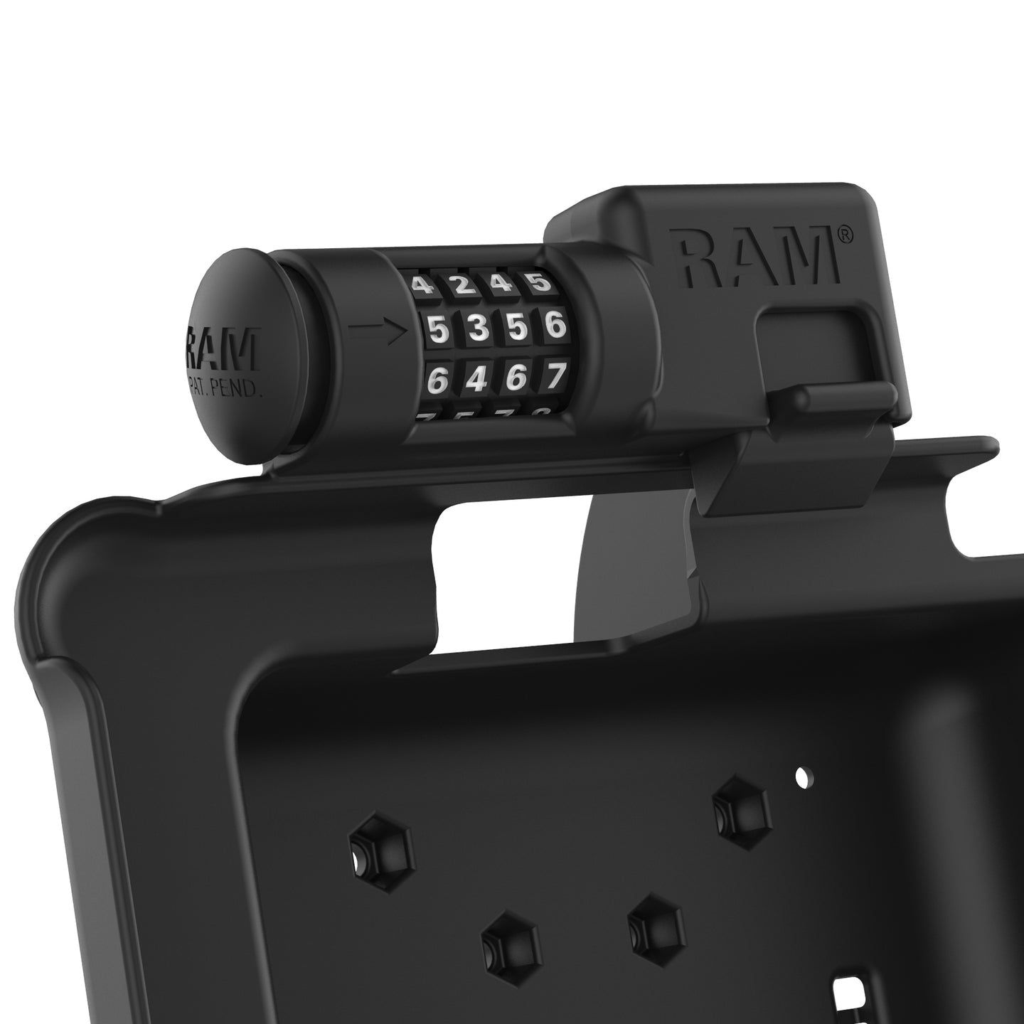GDS® Secure Combo Locking Form Fit Holder for Zebra ET5x 8.3 & 8.4 Series (RAM HOL ZE10CLU) - Perfect for Warehouse, Logistics & Retail Barcode Scanning
