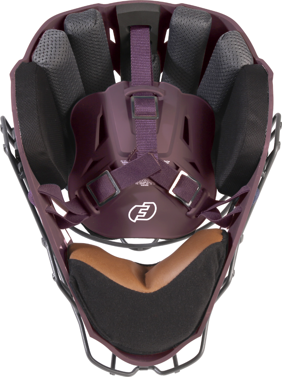 FORCE3 XS3® PRO Catchers Helmet - NOCSAE Certified Matte Baseball Helmet for Youth & Adult Players - Perfect for Baseball, Softball & Training Sessions