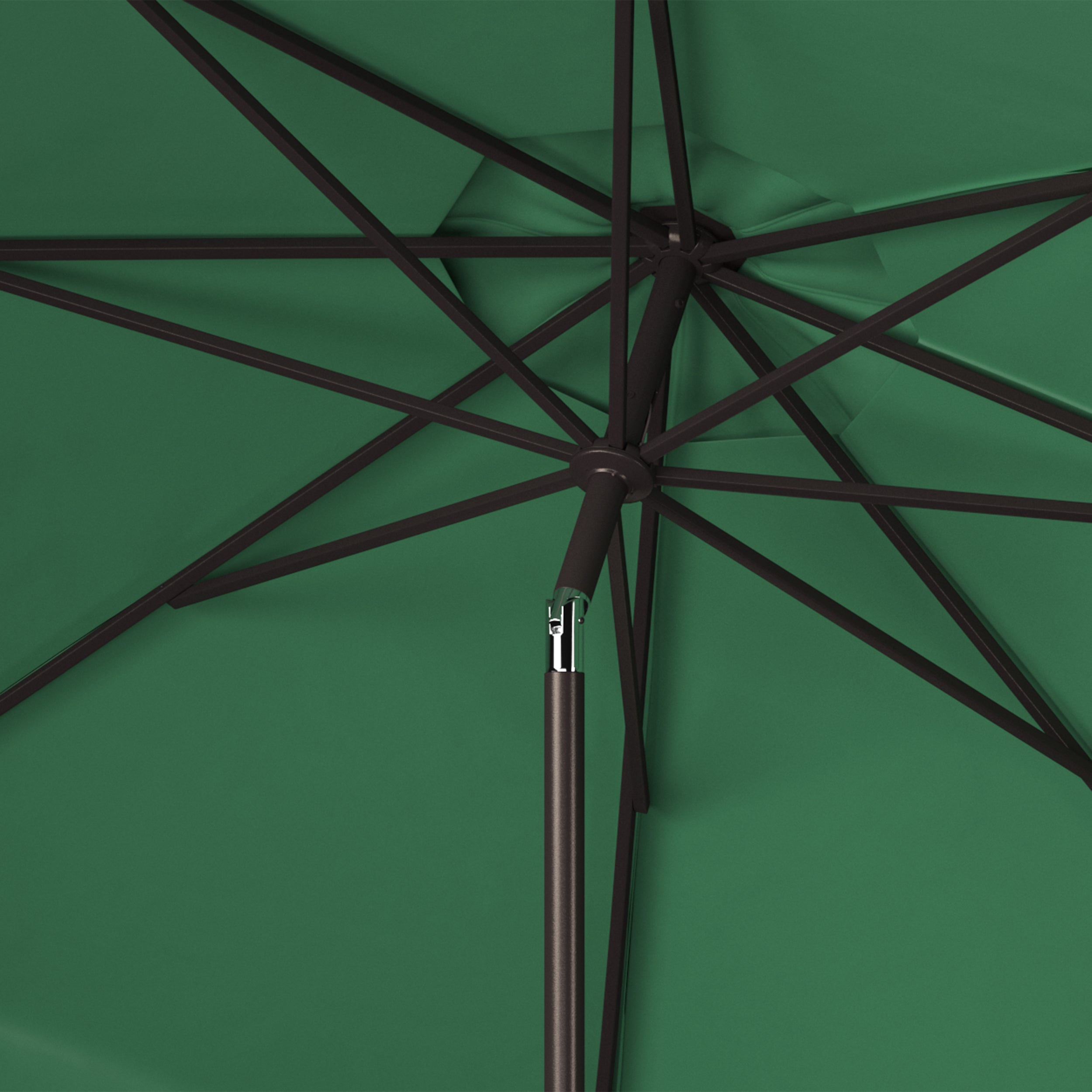 9ft Venice Single Scallop Crank Outdoor Market Umbrella - Patio, Garden, Poolside & Beach Shade Solution