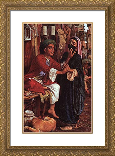 Gold Ornate Wood Frame with Double Matting