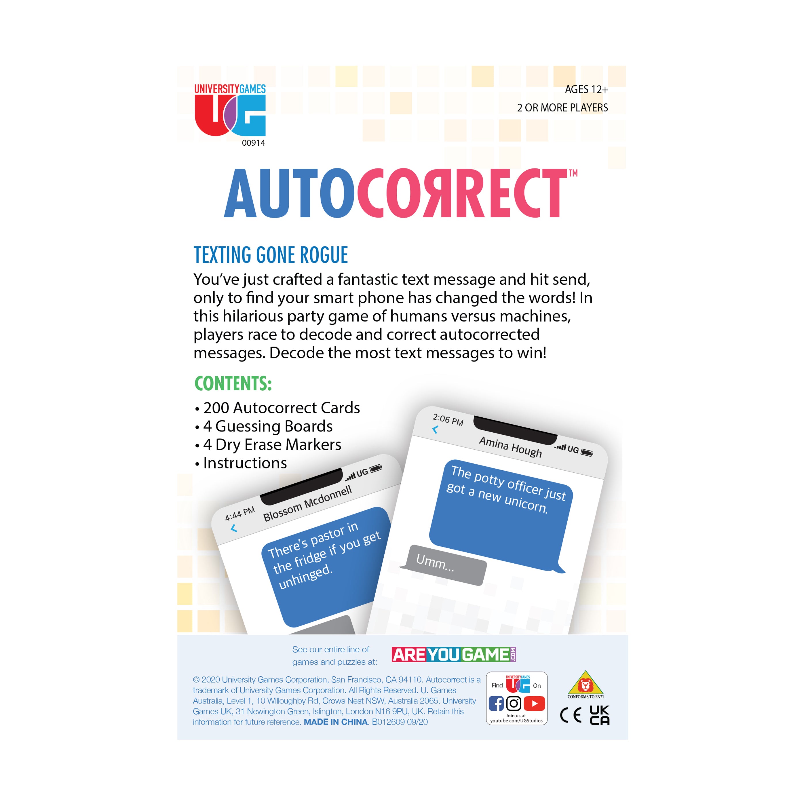 Autocorrect Fumble Party Board Game - Hilarious Word Mix-Up Game for Adults & Teens - Perfect for Game Nights, Parties & Family Gatherings