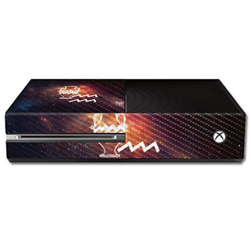 Premium Carbon Fiber Skin for Microsoft Xbox One - Aquarius Design | Durable Protective Cover with Textured Finish | Easy to Apply & Remove | Made in USA | Perfect for Gaming Setups & Home Entertainment