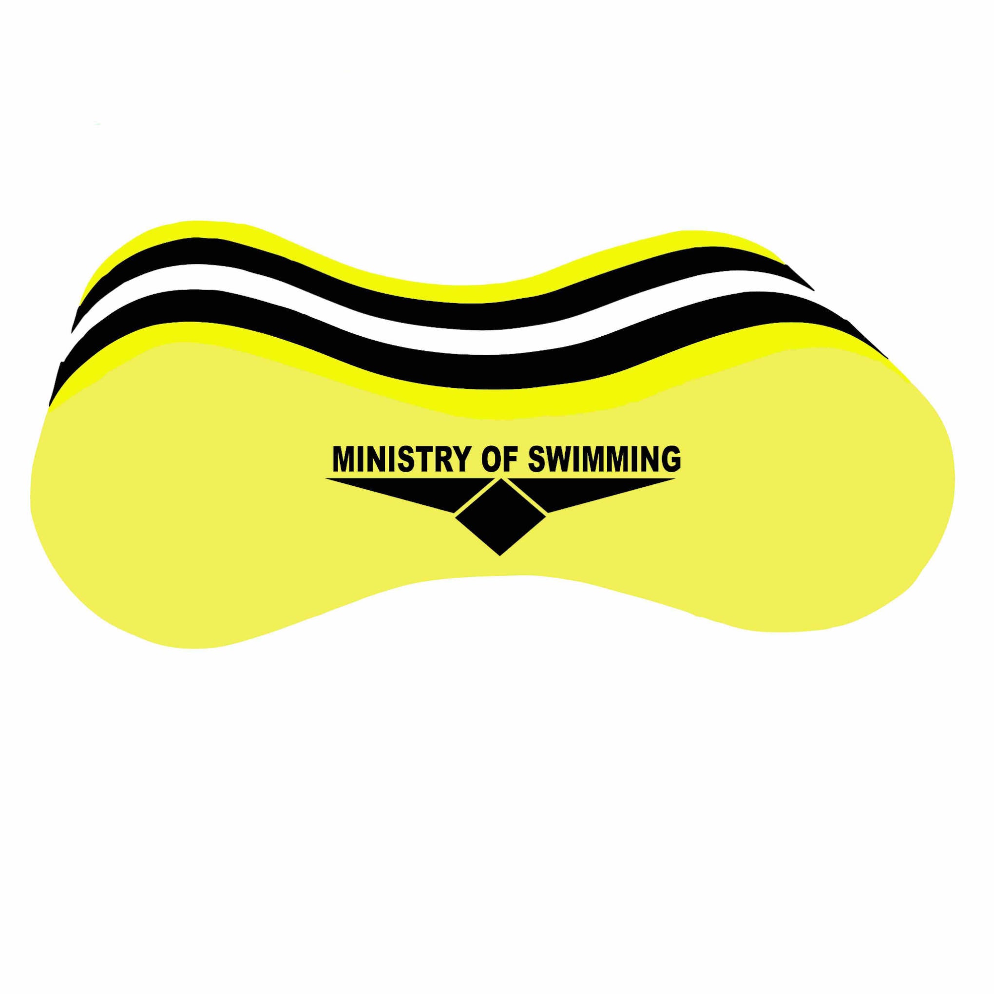 Ministry Of Swimming Pull Buoy - Premium Swim Training Buoy in Licorice Yellow - Perfect for Swim Workouts, Lap Training & Pool Exercises