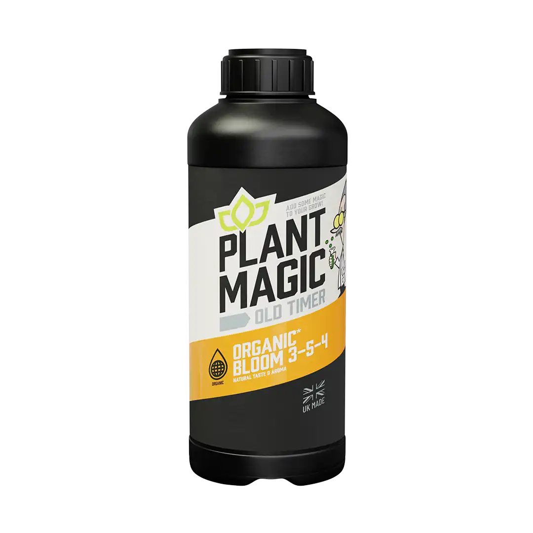 Organic Bloom Fertilizer by Plant Magic Old Timer - Premium Flowering Nutrient for Hydroponics & Soil Gardens - Ideal for Indoor & Outdoor Plant Growth