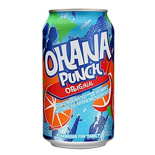 Faygo Ohana Punch Soda - 12 Pack of 12 oz Cans - Tropical Fruit Flavored Soft Drink for Parties, BBQs & Summer Refreshment