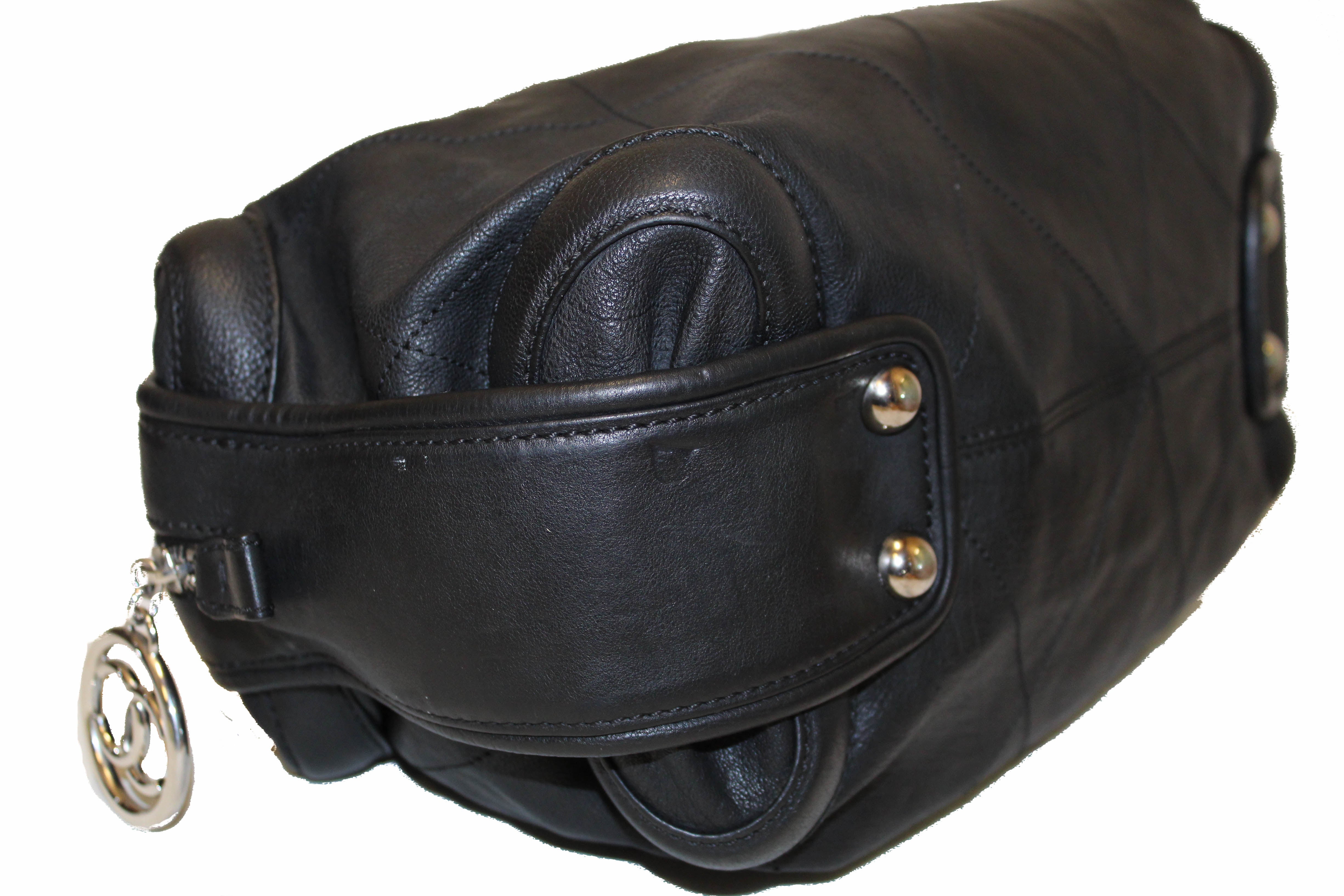 Authentic Chanel Black Calfskin Leather Stitched Bowling Bag - Luxury Designer Handbag for Women, Perfect for Evening Parties, Date Nights & Special Occasions