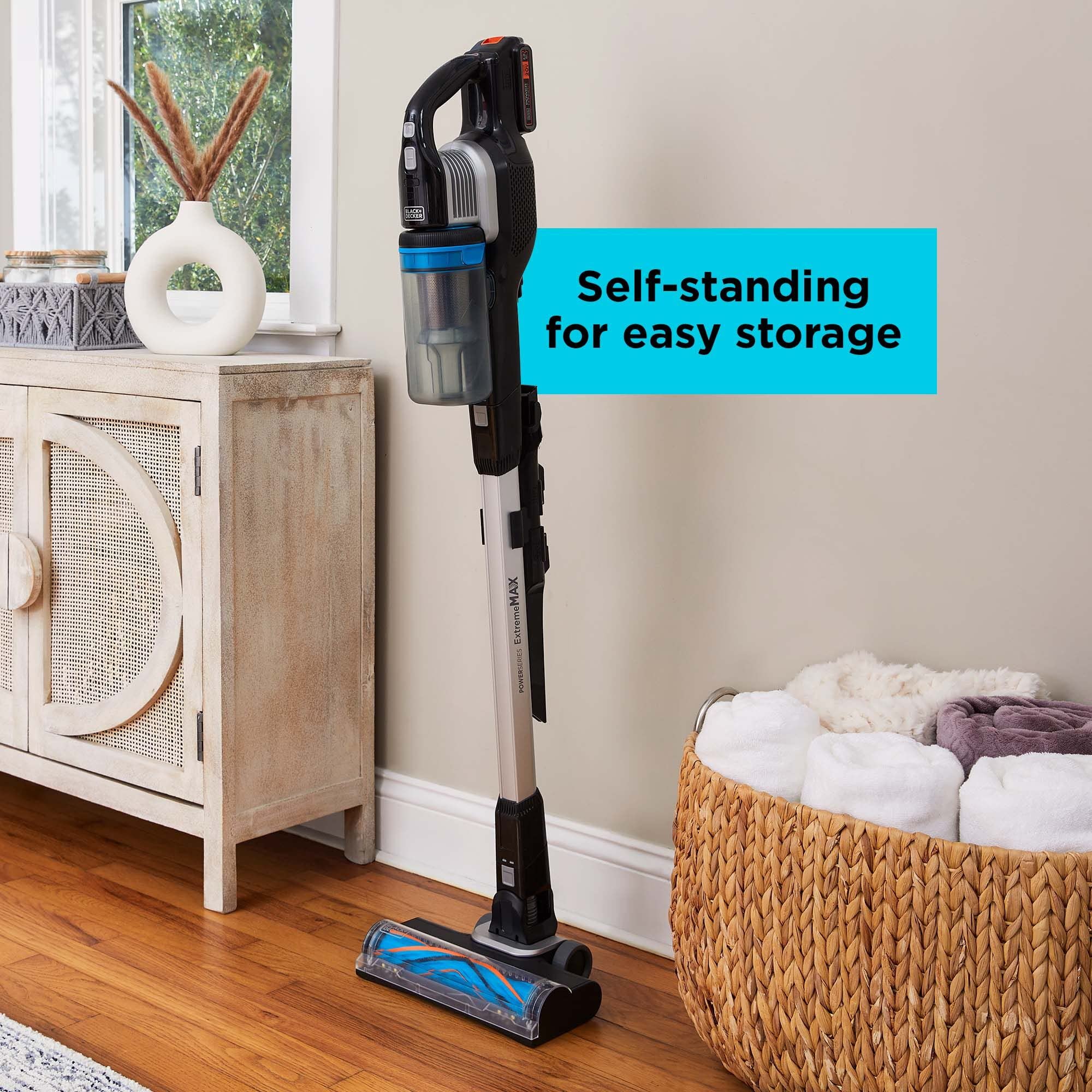 BLACK+DECKER POWERSERIES Extreme MAX Cordless Stick Vacuum Cleaner for Home & Pet Hair - BHFEB520D1 | Powerful Suction for Hard Floors & Carpets | Lightweight & Easy to Maneuver | Ideal for Pet Owners & Allergy Sufferers
