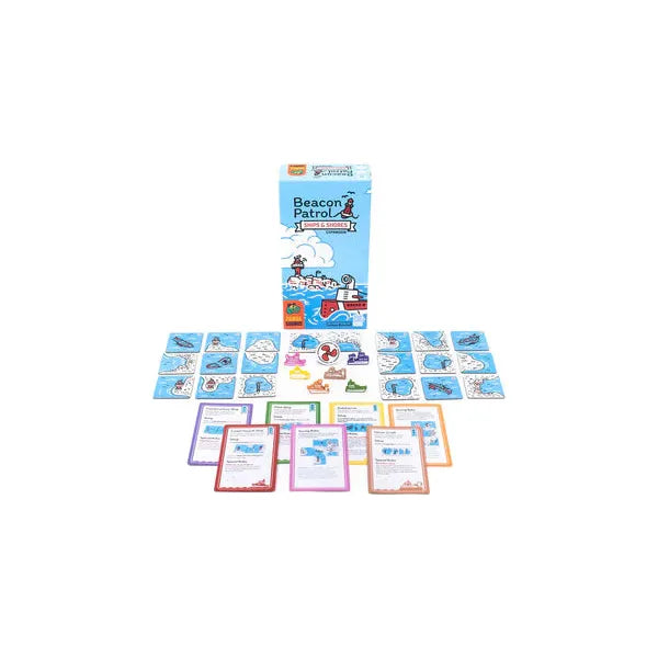 Beacon Patrol: Ships and Shores Board Game - Strategic Naval Adventure Game for Family Game Night & Teen Game Parties