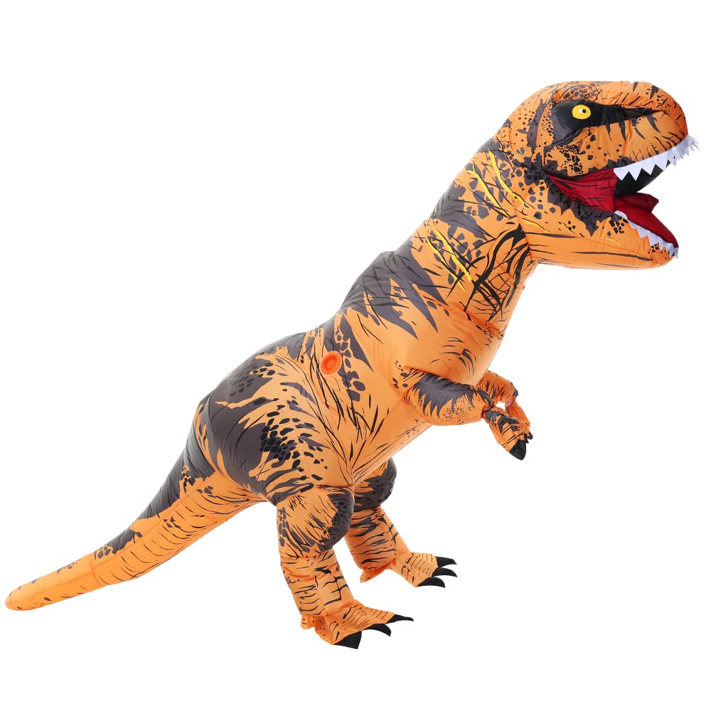 **Inflatable Dinosaur Costume for Adults - Blow Up T-Rex Halloween Costume, Christmas Party Outfit, Funny Cosplay - Perfect for Halloween, Christmas Parties, and Themed Events**