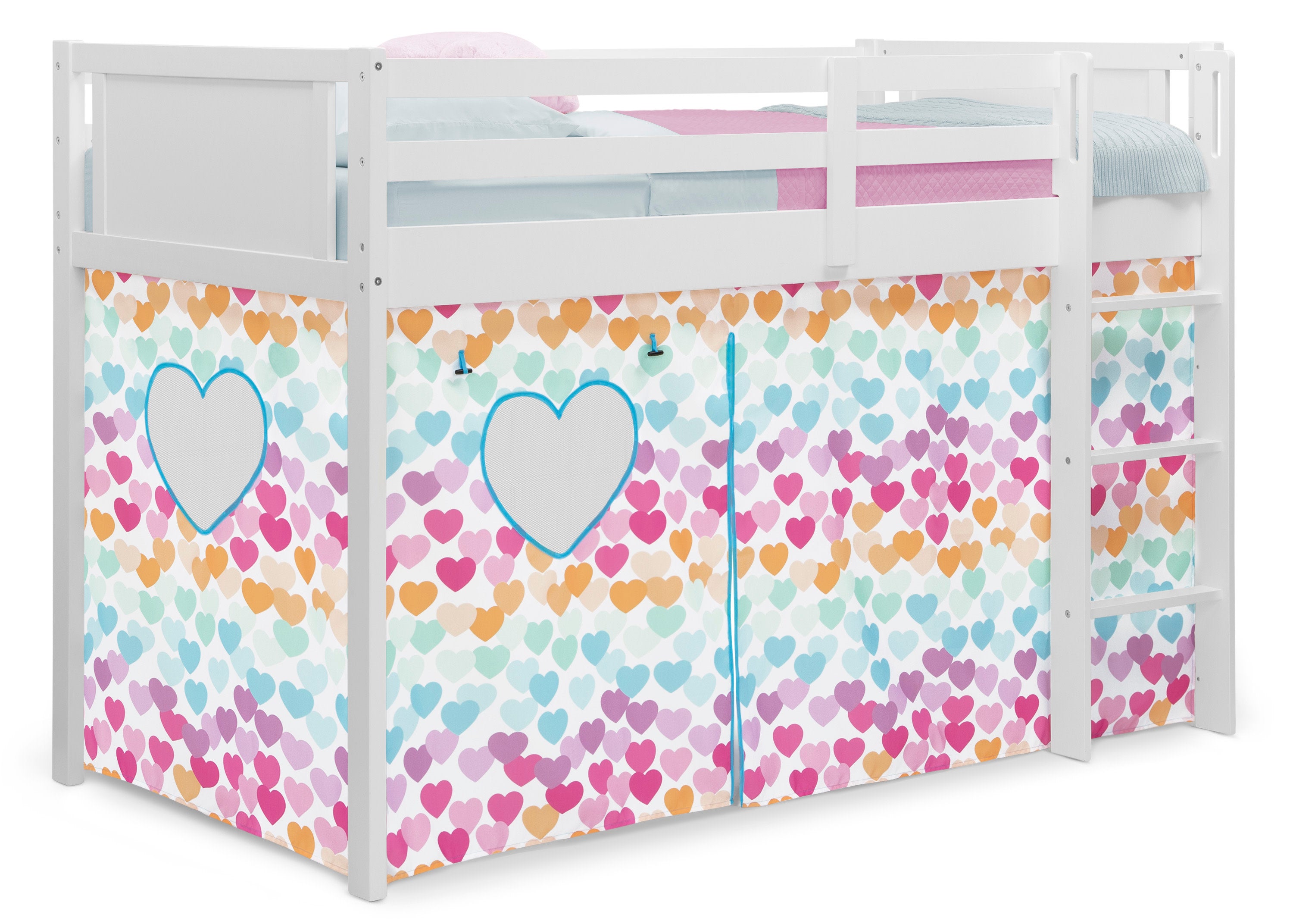 Bed Tent & Curtain Set for Twin Loft or Bunk Bed - Privacy Canopy for Kids & Teens - Perfect for Dorm Rooms, Sleepovers & Small Spaces (Bed Sold Separately)